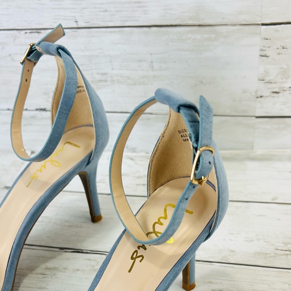 Lulus Light Blue Size 8 Ankle Strap Heels Open Toe. - Picture 10 of 13